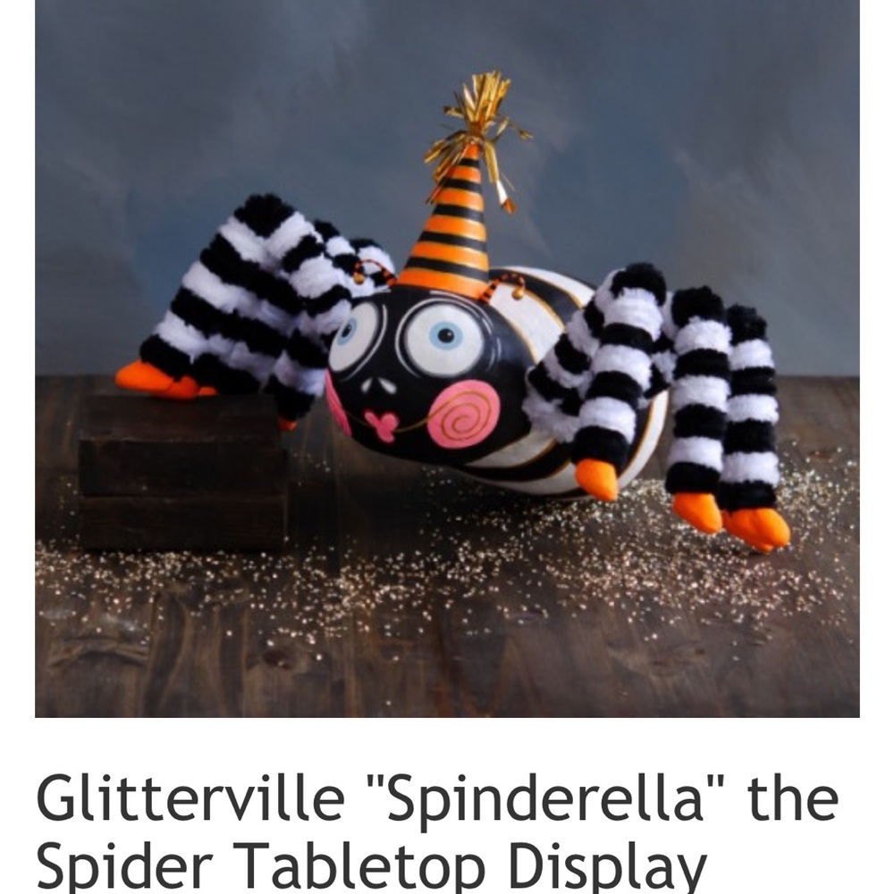 NWT tabletop Spinderella from Glitterville.